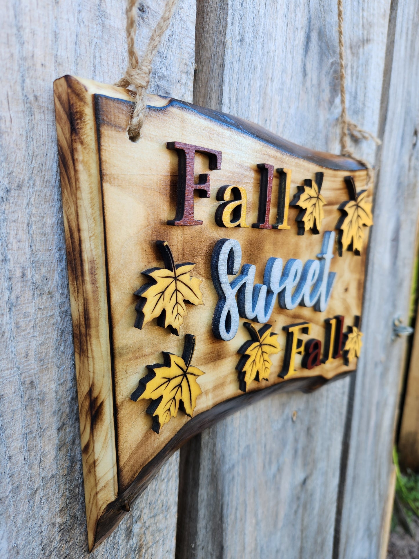 Rustic Seasonal Wooden Sign