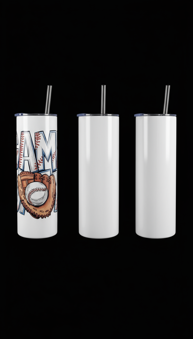 Three-sided tumbler view