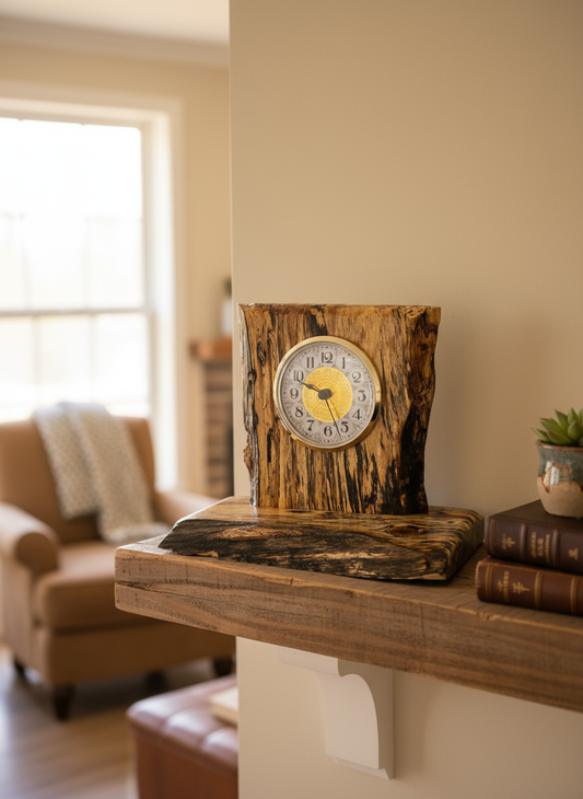 Wooden Clock in beautiful setting