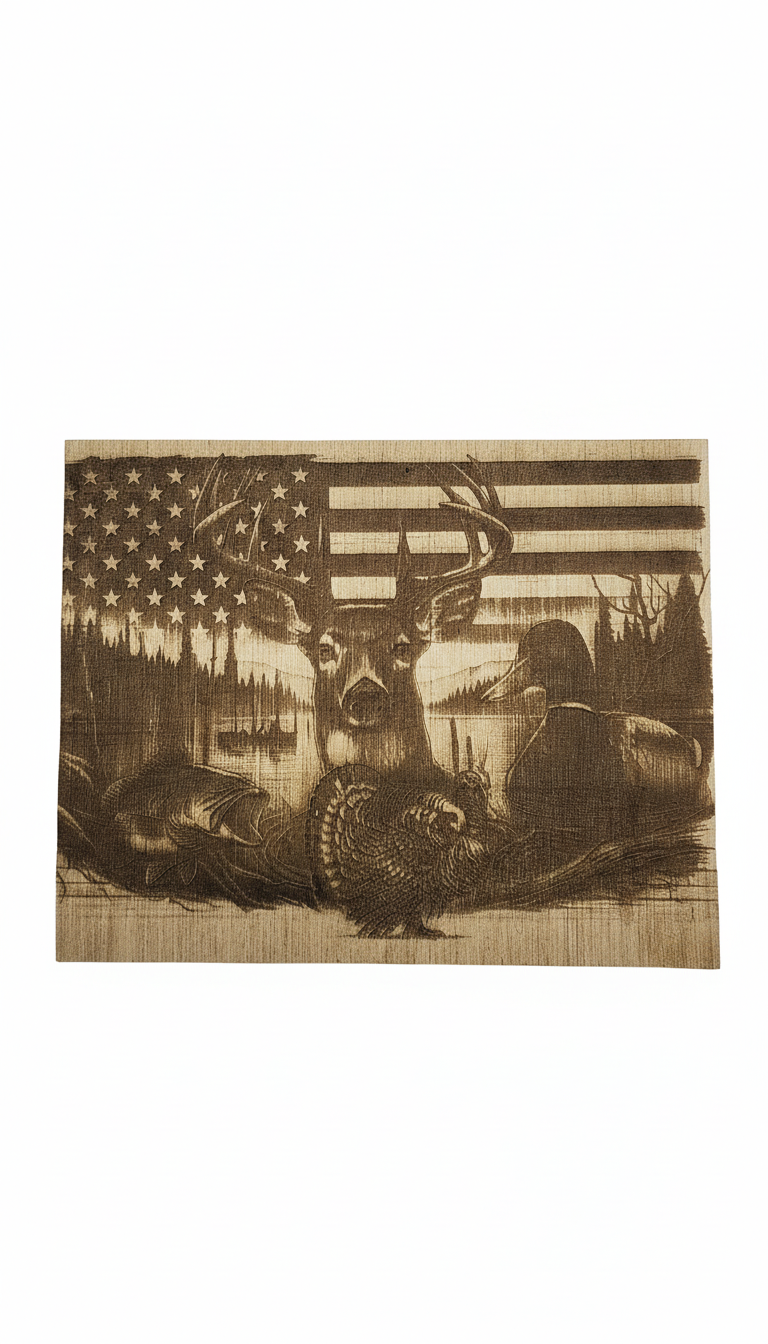 American Outdoor Wall Decor with white background