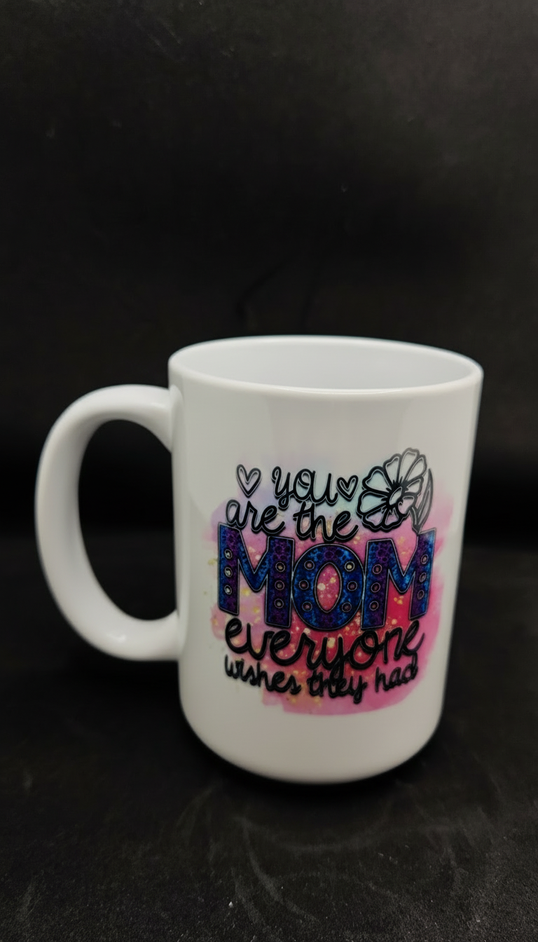 Coffee mug with black background