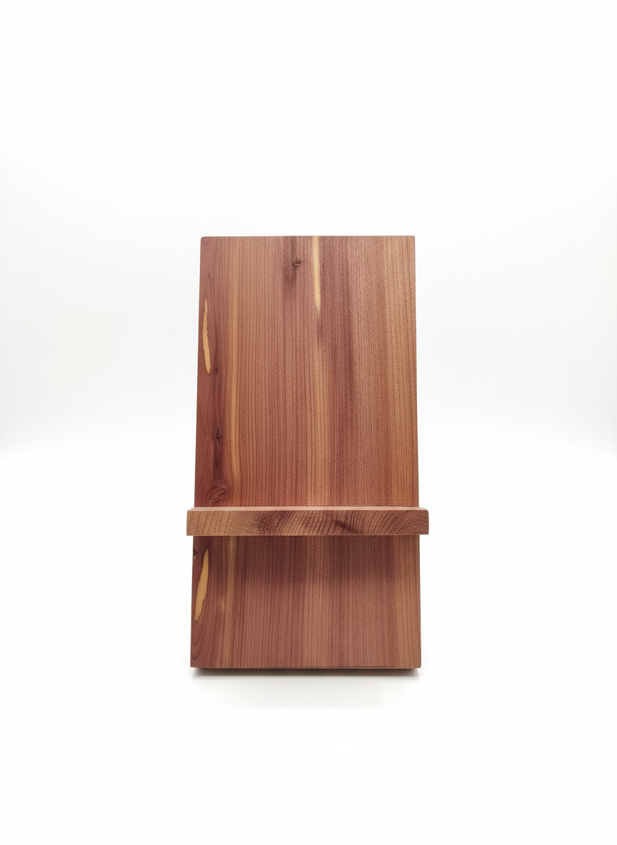Enhanced Cedar Cell Phone Holder