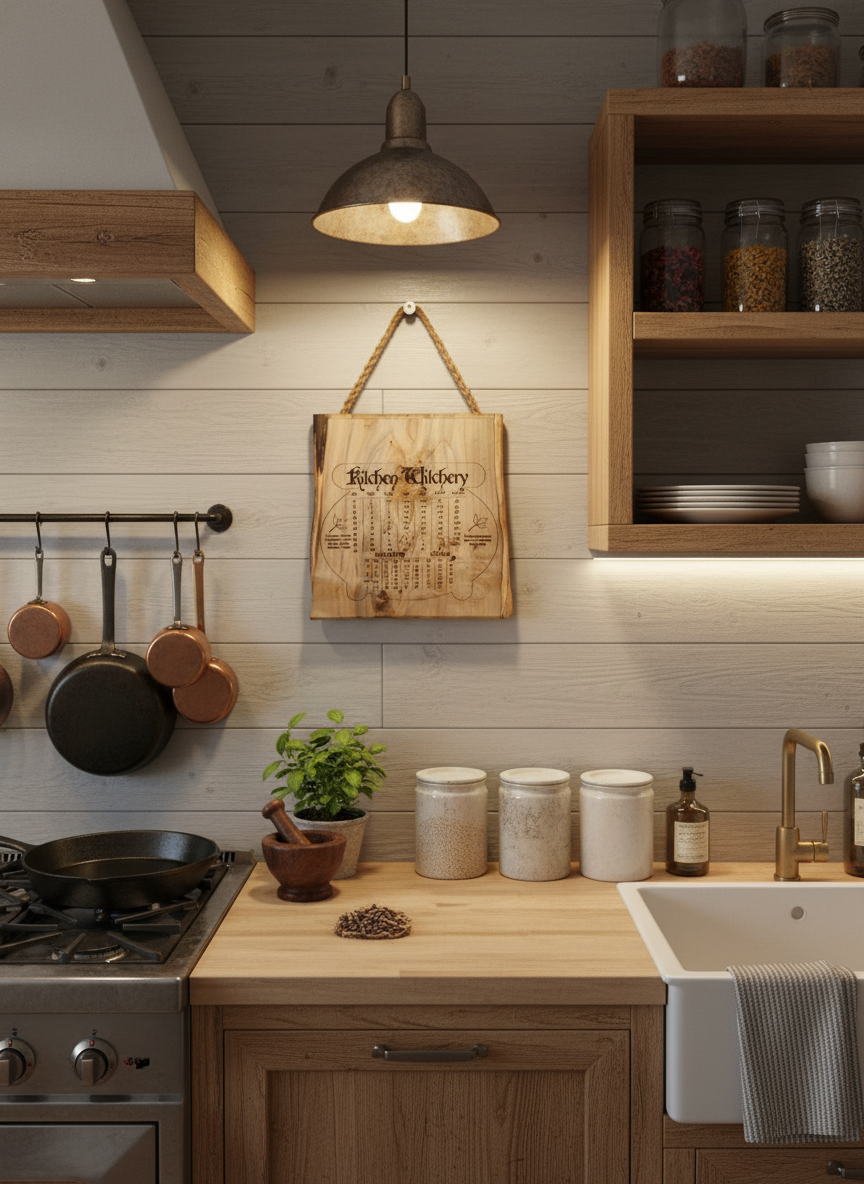 Kitchen Witchery in kitchen