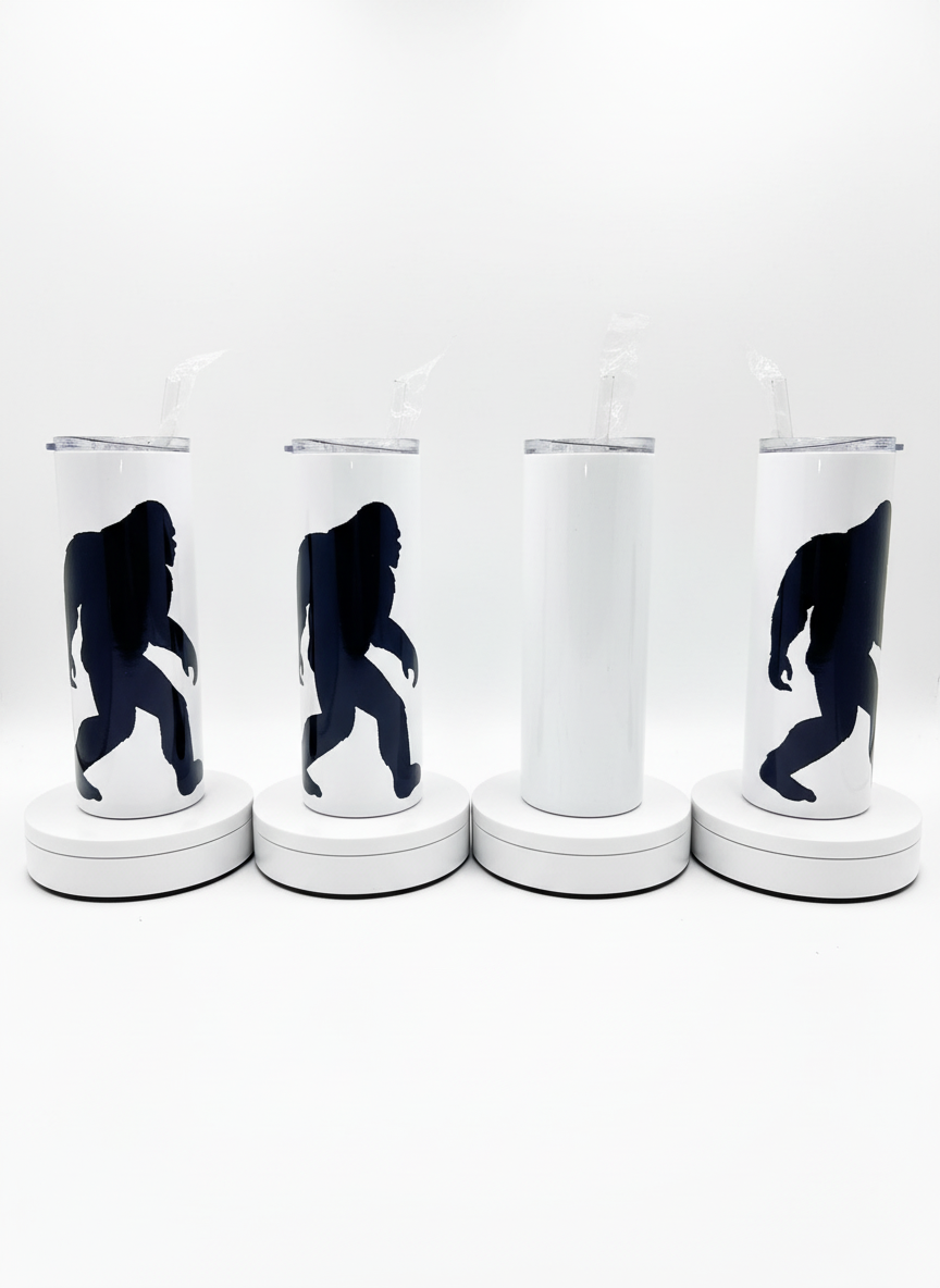 Rotated view of Big Foot Tumbler on white background