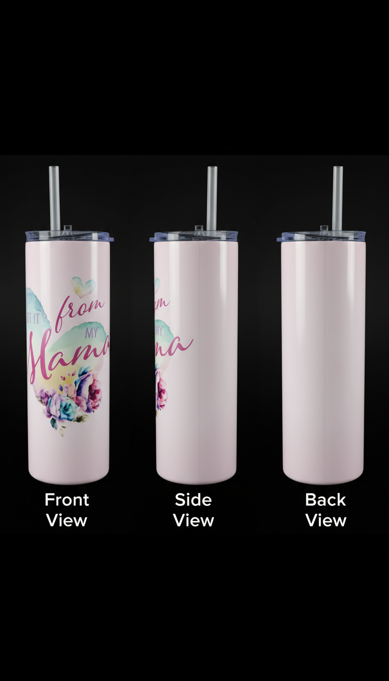 Three-sided tumbler view