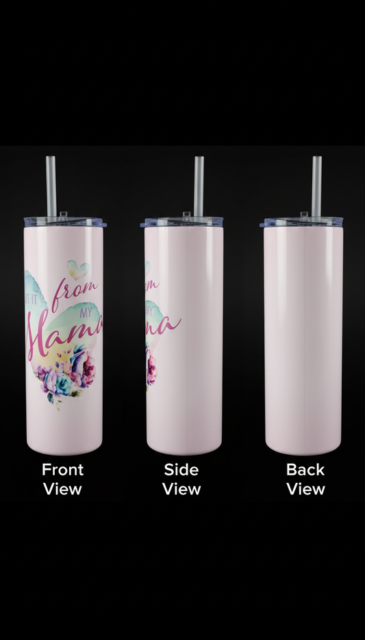 Three-sided tumbler view