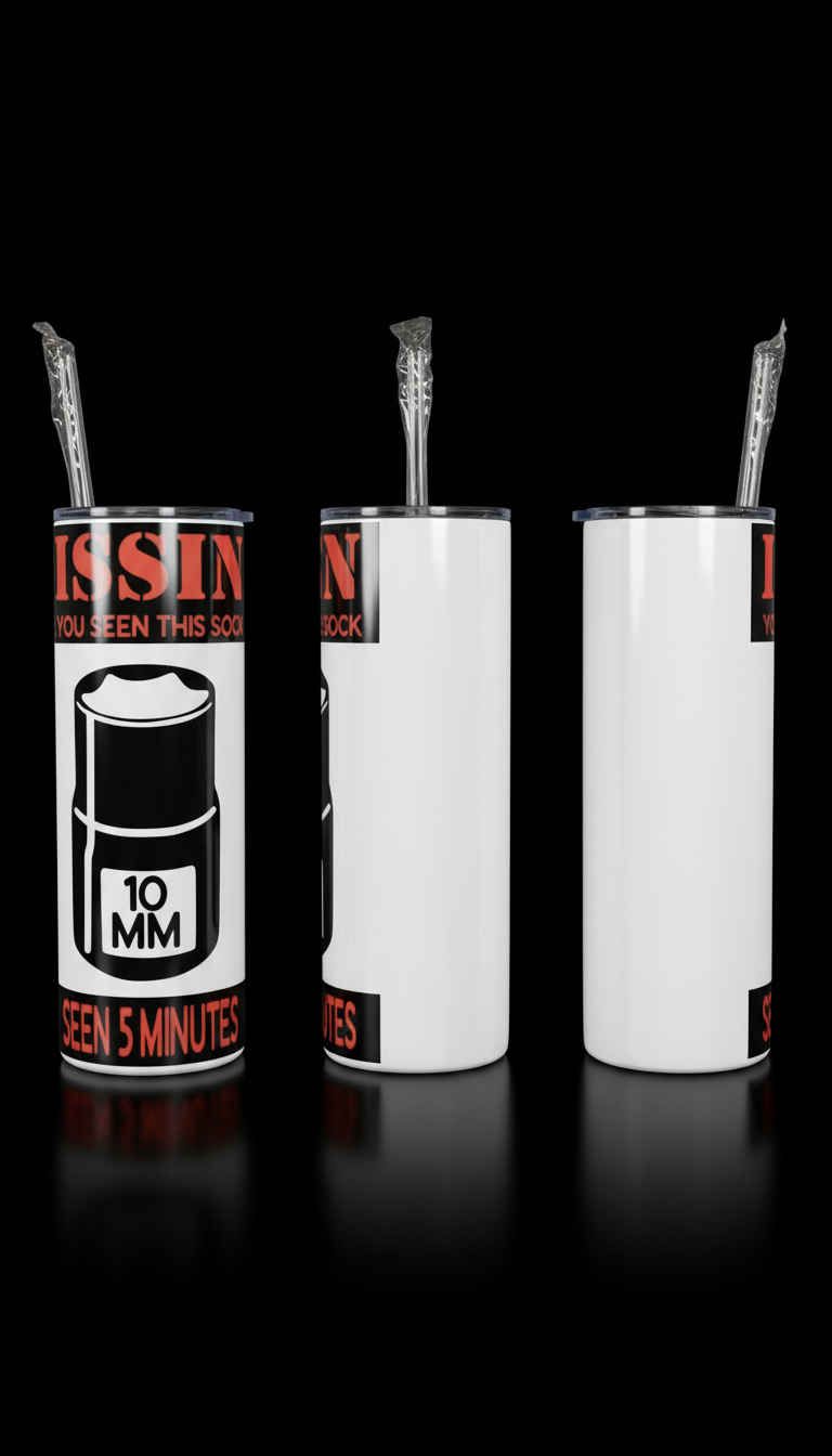 Three-sided tumbler view