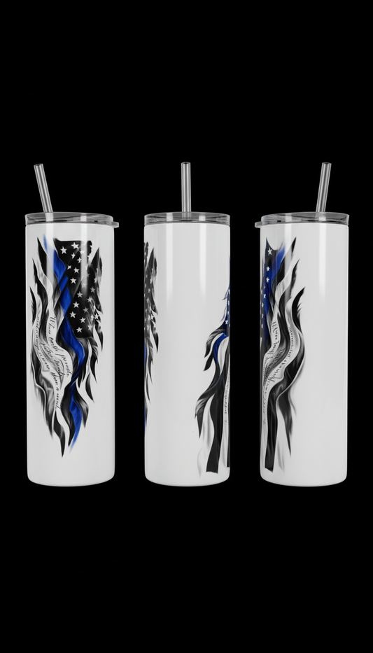 Three-sided tumbler view