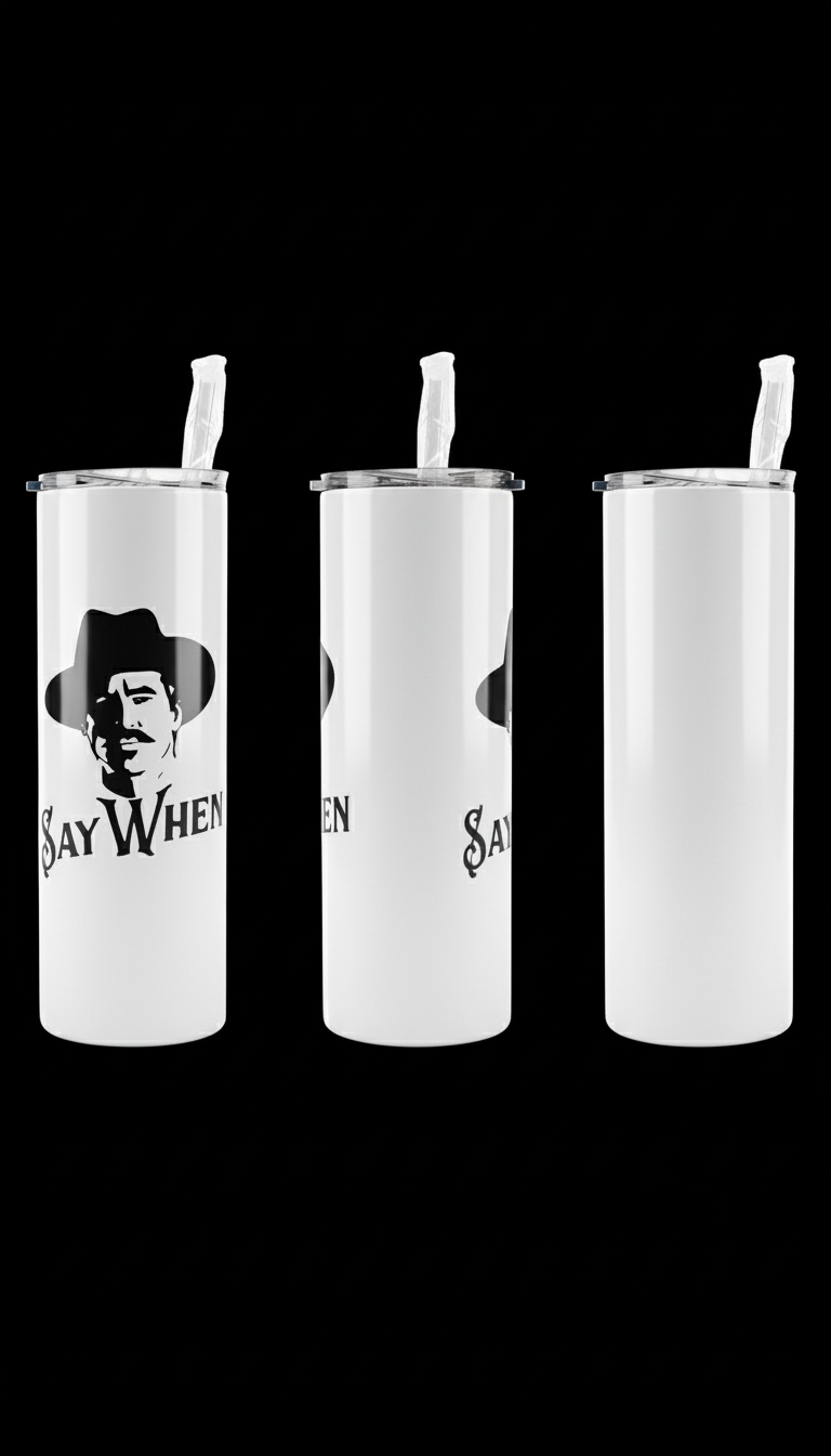 Three-sided tumbler view