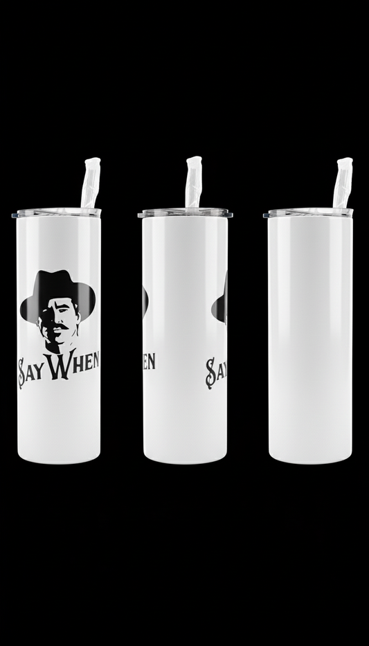 Three-sided tumbler view