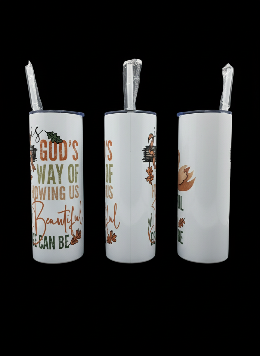 Three-sided tumbler view