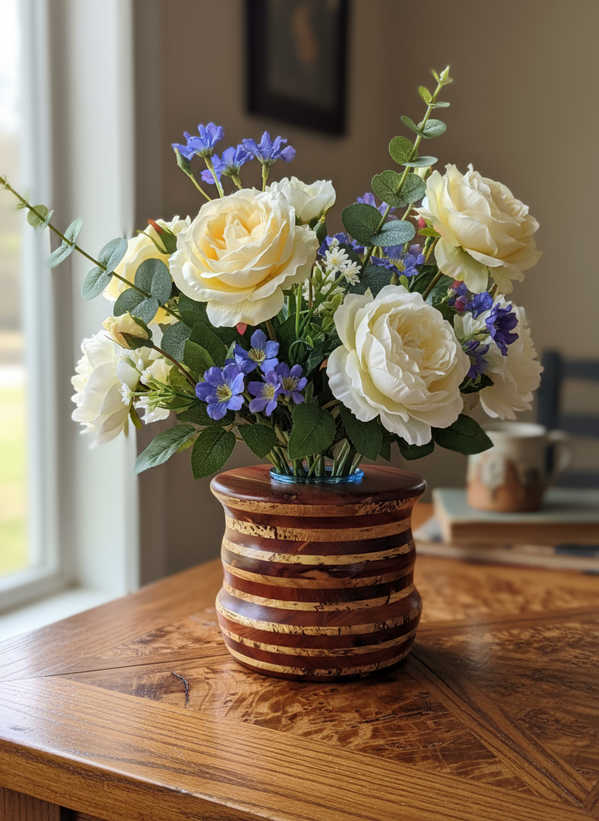 Universal Flower Vase with artificial flowers
