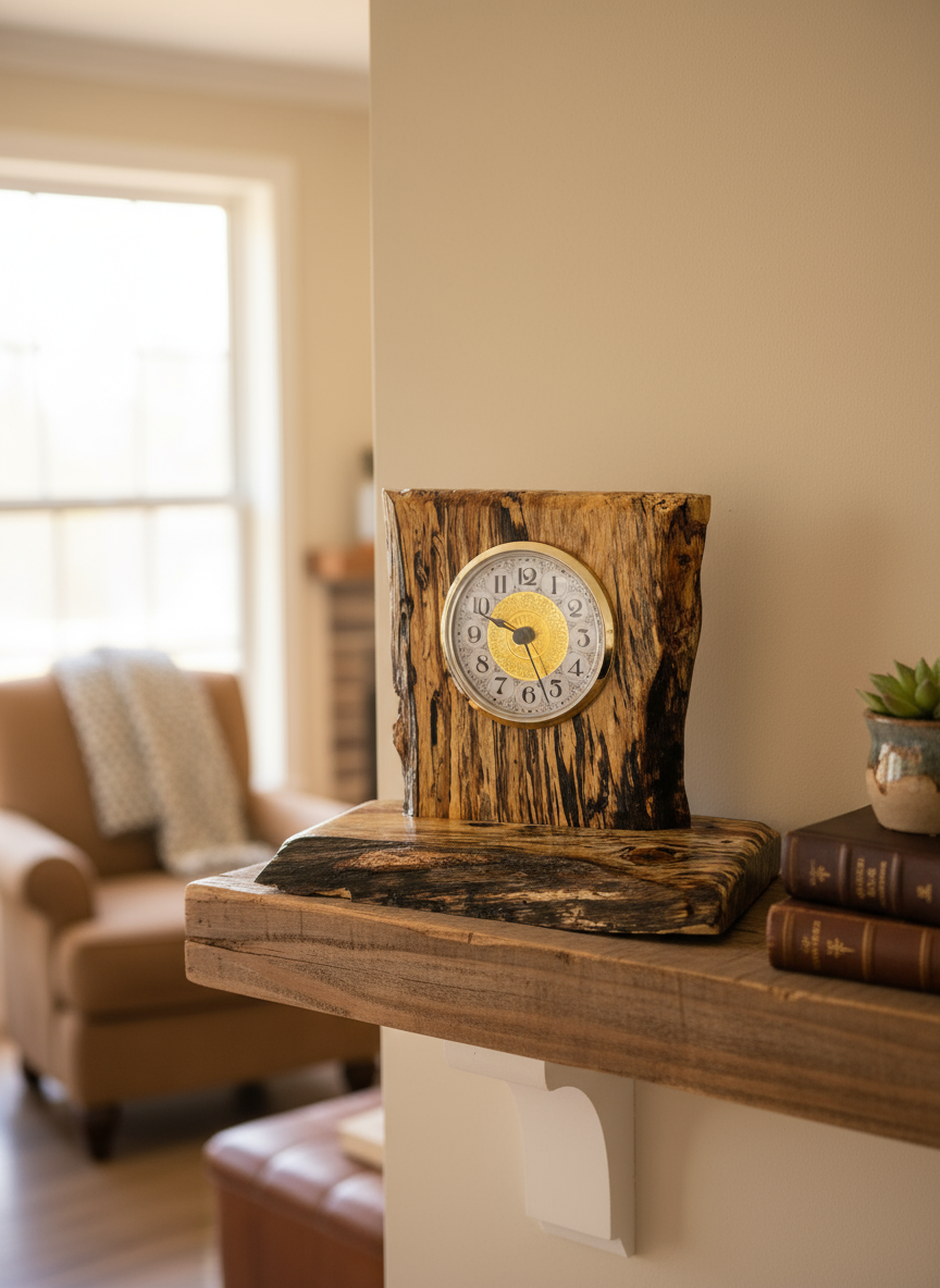Wooden Clock in beautiful setting